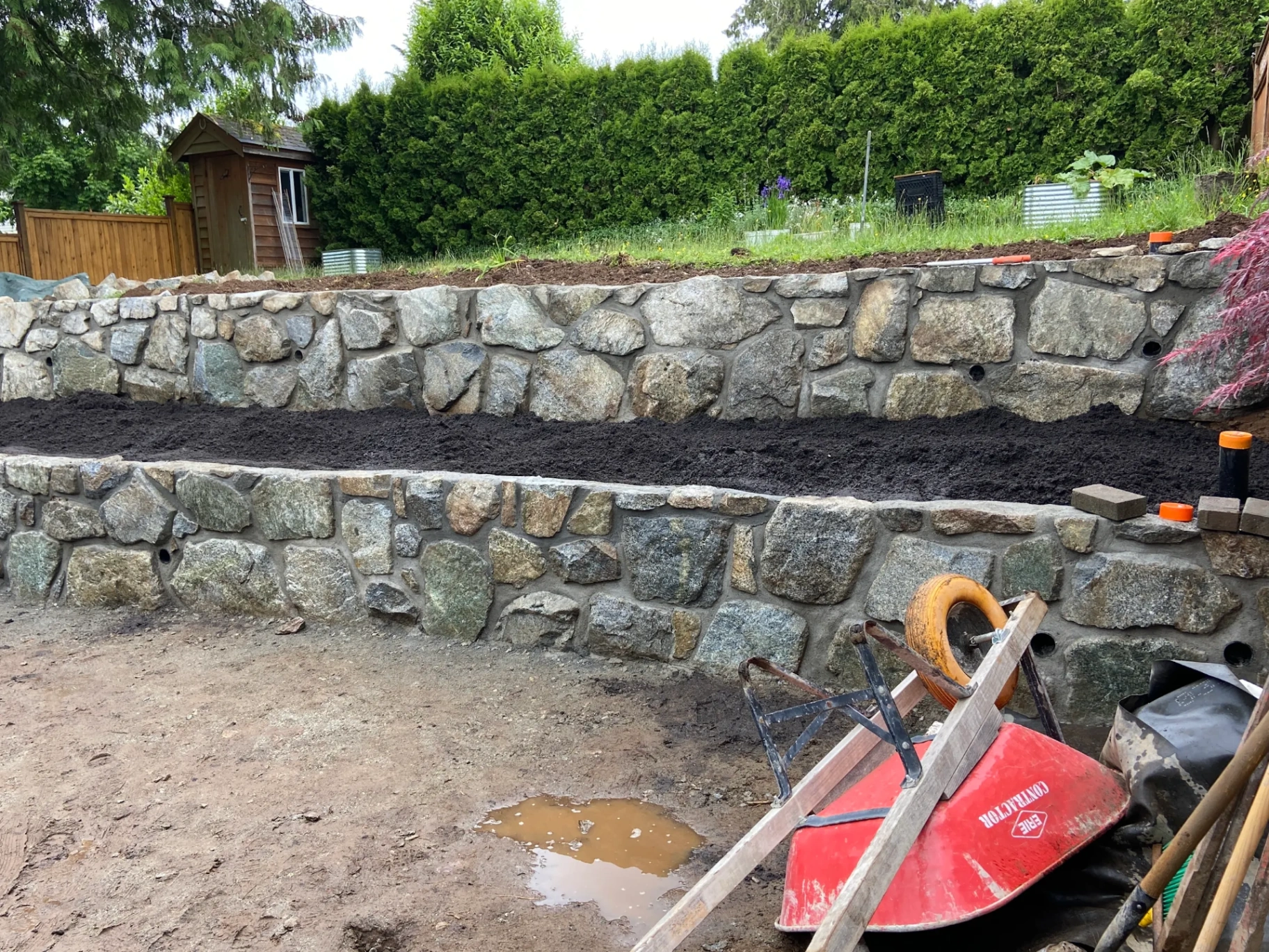 Stone driveway and curb appeal upgrade in Abbotsford BC